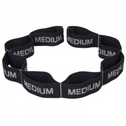 Стрічка еластична з петлями для розтяжки Record Elastiband Medium чорний-сірий, код: FI-6345-B_BKGR Стрічка еластична з петлями для розтяжки Record Elastiband Medium чорний-сірий, код: FI-6345-B_BKGR