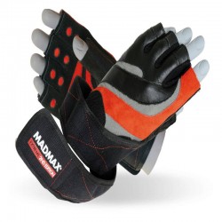 Рукавички для фітнесу MadMax MFG-568 Extreme 2nd edition Black/Red L, код: MFG-568_L