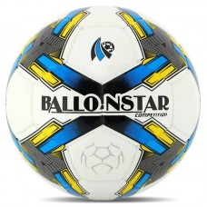 М"яч футбольний Ballonstar №5, білий-синій, код: FB-4415_BL