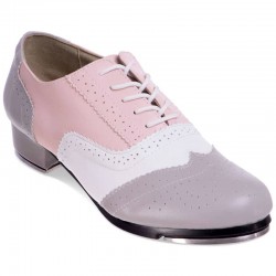 Туфлі для степу та чечітки Zelart розмір 38, сірий-рожевий, код: DN-3684_38GRP