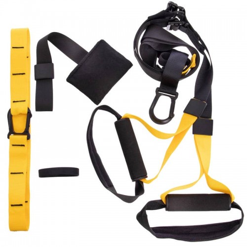 Петлі тренувальні FitGo Pack P3 Home чорний-жовтий, код: FI-6441