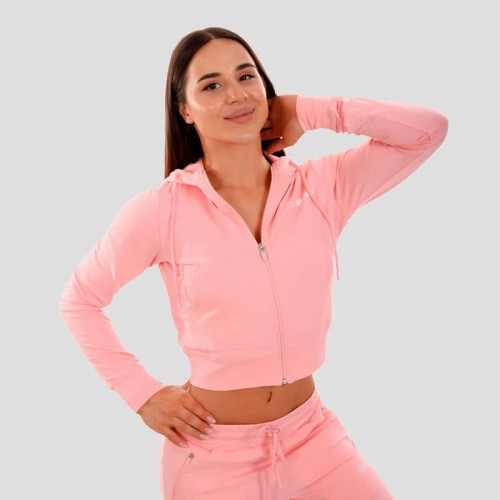 Толстовка жіноча GymBeam Clothing Zip-up TRN Pink XS, рожевий, код: 220331-GB