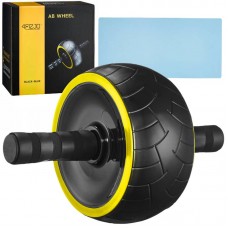 Ролик (гімнастичне колесо) для преса 4FIZJO Ab Wheel XL Black/Yellow, код: P-5907739314444