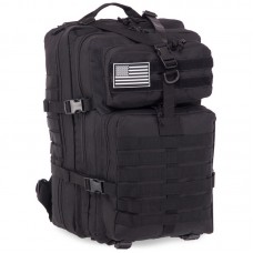 Рюкзак тактический штурмовой трехдневный Tactical 35 літрів, чорний, код: ZK-5508_BK