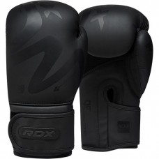 Боксерські рукавички RDX F15 Matte Black 16 ун, чорний, код: 403010-RX