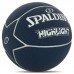 М"яч баскетбольний Spalding Composite Leather Highlight №7, синій, код: 76867Z М"яч баскетбольний Spalding Composite Leather Highlight №7, синій, код: 76867Z