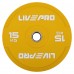 Бамперний диск гумовий LiveUp ø50.5мм, 15кг, жовтий, код: LP8332-15