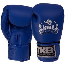 Рукавички боксерські Top King шкіряні S, синій, код: TKBGKC_S_BL-S52