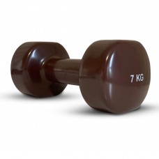 Гантель вінилова Stein 1х7 кг, коричнева, код: DB3012-7-ST