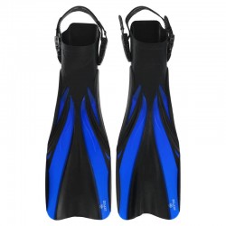 Ласти з відкритою п"ятою Zelart S-M (38-41), синій-чорний, код: F31_SMBL Ласти з відкритою п"ятою Zelart S-M (38-41), синій-чорний, код: F31_SMBL