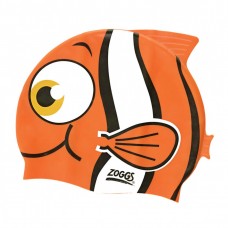 Шапочка для плавання дитяча Zoggs Character Silicone Cap рибка помаранчева, код: 2023111401380