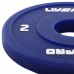 Диски поліуретанові з металевою втулкою LiveUp ø50мм, 2кг, синій, код: LP8028-2