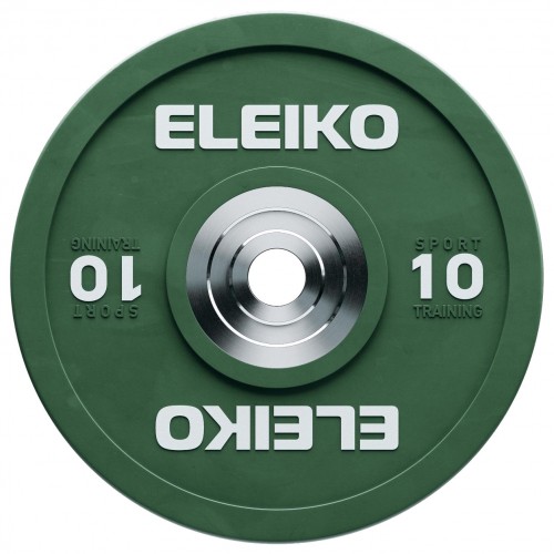 Диск тренувальний Eleiko Sport Training 10 кг, зелений, код: 3062910-10-IA Диск тренувальний Eleiko Sport Training 10 кг, зелений, код: 3062910-10-IA