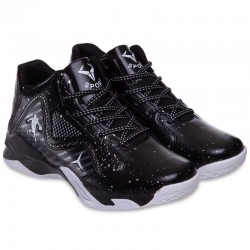 Кросівки для баскетболу Jdan розмір 45 (28,5см), чорний-білий, код: OB-7129-4_45BK