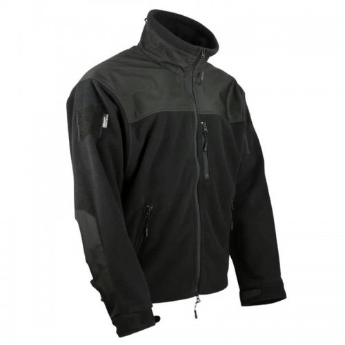 Фліс тактичний Kombat UK Defender Tactical Fleece S, чорний, код: kb-dtf-blk-s