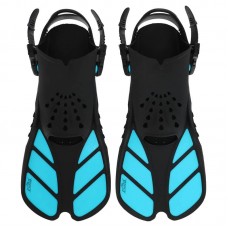 Ласти для тренувань в басейні короткі з відкритою п"ятою Cima ML-XL (42-47), чорний-бірюзовий, код: PL-8968_MLXLB Ласти для тренувань в басейні короткі з відкритою п"ятою Cima ML-XL (42-47), чорний-бірюзовий, код: PL-8968_MLXLB