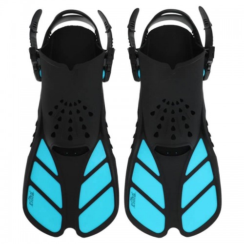 Ласти для тренувань в басейні короткі з відкритою п"ятою Cima ML-XL (42-47), чорний-бірюзовий, код: PL-8968_MLXLB Ласти для тренувань в басейні короткі з відкритою п"ятою Cima ML-XL (42-47), чорний-бірюзовий, код: PL-8968_MLXLB