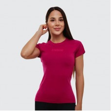 Футболка жіноча спортивна GymBeam Clothing FIT Magenta S, пурпурний, код: 219442-GB