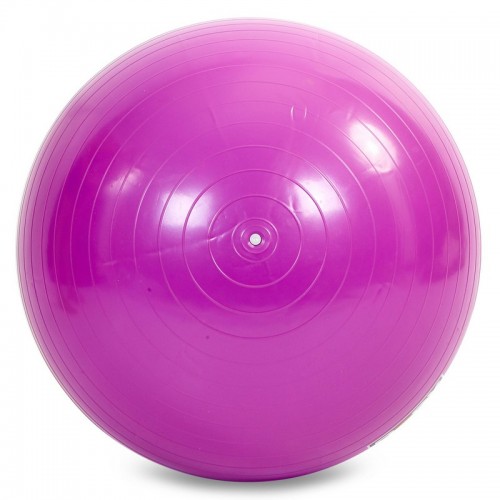 М"яч для фітнесу FitGo 650 мм темно-фіолетовий, код: FI-1983-65_DV