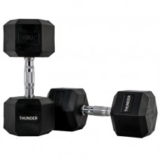 Гантель шестигранна Thunder 20 кг, код: HEXAGONAL-DUMBBELLS-20KG-IN