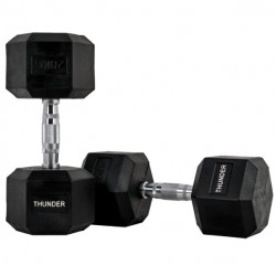 Гантель шестигранна Thunder 20 кг, код: HEXAGONAL-DUMBBELLS-20KG-IN
