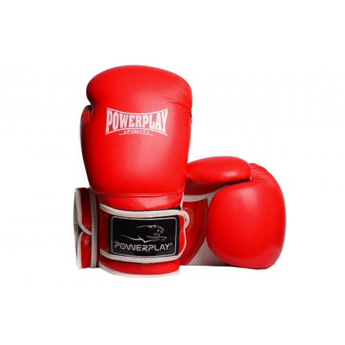 Боксерські рукавиці PowerPlay червоні 16 унцій, код: PP_3019_16oz_Red
