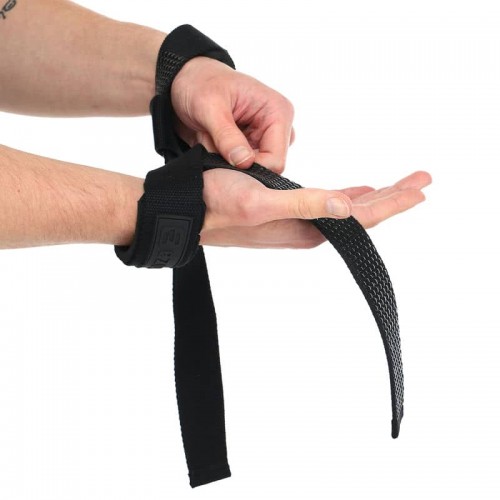 Лямки для тяги Ezous Lifting Straps 580x38 мм, 2шт, чорний, код: B-03 Лямки для тяги Ezous Lifting Straps 580x38 мм, 2шт, чорний, код: B-03