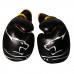 Боксерські рукавиці PowerPlay Jaguar 10 унцій, чорно-жовтий, код: PP_3018_10oz_Black/Yellow