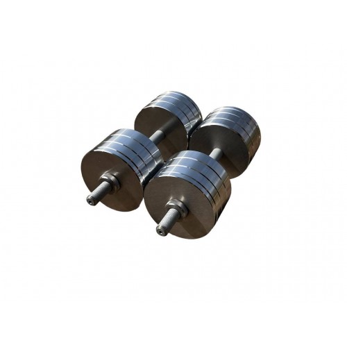 Гантелі металеві розбірні HardSport 2х34 кг, без покриття, код: HS50274