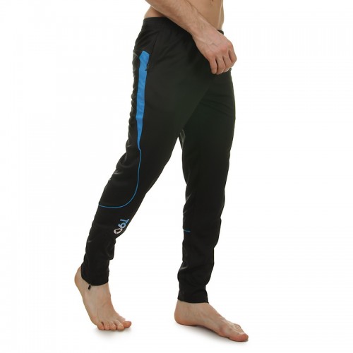 Штани спортивні чоловічі Lidong T90 L, зріст 160-170, чорний-синій, код: LD-9206_LBKBL