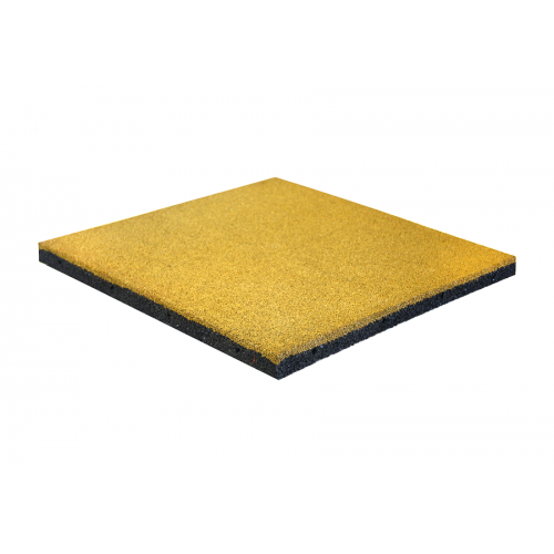 Гумова плитка EcoGuma Standart 30 мм (жовтий) код: EG30Y