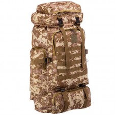 Рюкзак тактичний рейдовий Tactical 55 л., камуфляж коричневий, код: TY-9188_KB