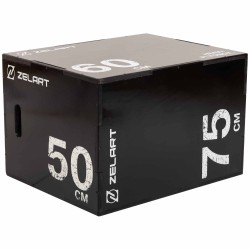 Пліобокс для кросфіту Zelart Wood Plyo Box 1шт, 75см, чорний, код: TA-4774-2