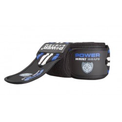 Кистьові бинти Power System Wrist Wraps Blue/Black 450 мм, код: PS-3500_Blue-Black