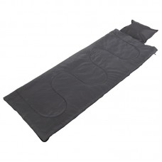 Спальний мішок ковдра Camping із підголовником, сірий, код: SY-4140_GR-S52