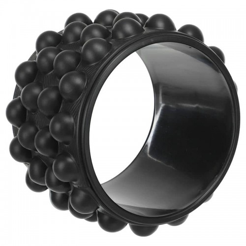 Колесо для йоги масажне FitGo Wheel Yoga 230 мм, чорний, код: FI-6205_BK