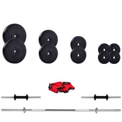 Набірна штанга і гантелі Fit-On 56кг, код: 2222-0056