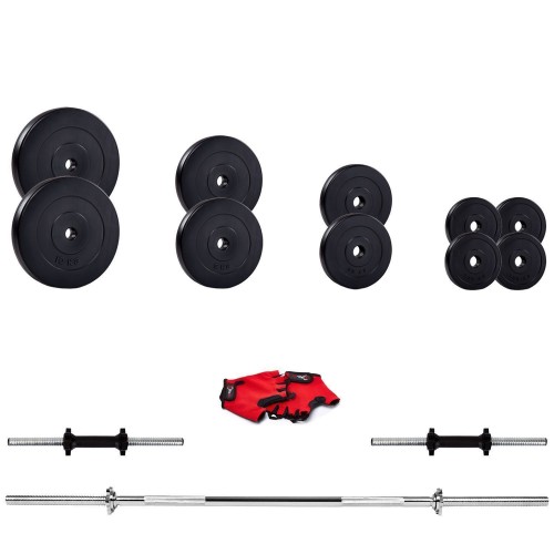 Набірна штанга і гантелі Fit-On 56кг, код: 2222-0056