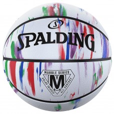 М"яч баскетбольний Spalding Marble Ball №7, білий-червоний-синій, код: 689344406466