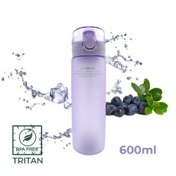Пляшка для води Casno Tritan 650 мл, фіолетова, код: KXN-1157_Purple_Tritan