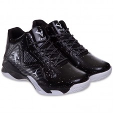 Кросівки для баскетболу Jdan розмір 40 (25см), чорний-білий, код: OB-7129-4_40BK