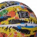 М"яч баскетбольний гумовий Spalding Graffiti №7 чорний-жовтий, код: 84372Y-S52