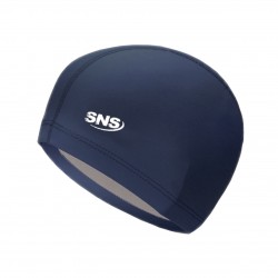 Шапочка для плавання комбінована SNS PU-1117-ТС, темно-синій, код: 11365-SNS