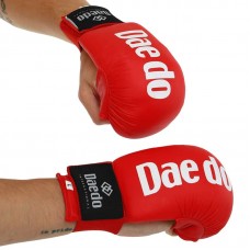Накладки (рукавички) для карате Daedo L червоний, код: KM600_LR