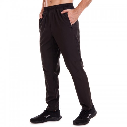 Штани спортивні чоловічі прямі Lidong 3XL, зріст 180-185, чорний, код: LD-9501_3XLBK