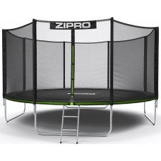 Батут Zipro Jump Pro 14FT (4350 мм) з зовнішньою сіткою, салатовий-чорний, код: 5902659840745-IN