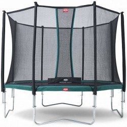 Батут із захисною сіткою Berg Favorit Green + Safety Net Comfort 4300 мм, код: 35.14.02.02