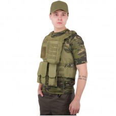 Житлет розвантажувальний універсальний на 4 кишені Tactical Military Rangers, оливковий, код: ZK-5516_OL