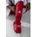 Захист гомілки та стопи Adidas з ліцензією WKF M (36-38), червоний, код: 15560-666