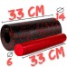 Масажний ролик (роллер) гладкий PowerPlay 2 in 1 EPP Foam Roller 330x140 мм, чорний-червоний, код: PP_4348_Red_(33x14)